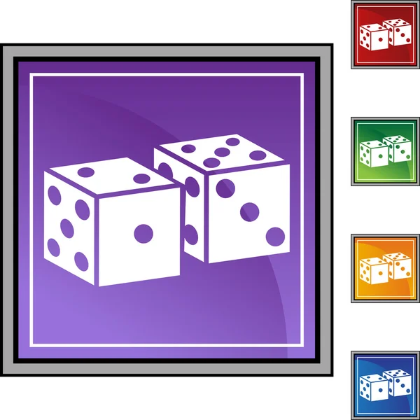 Dice web icon — Stock Vector