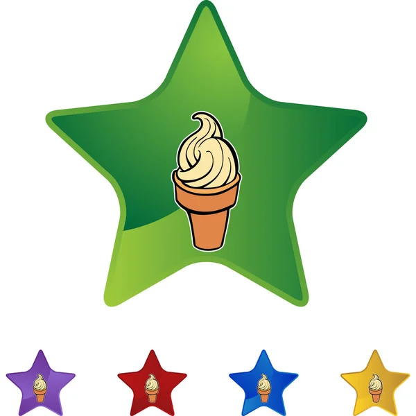 Cono de helado — Vector de stock