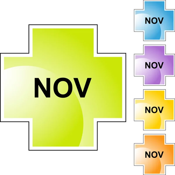 November webben knappen — Stock vektor