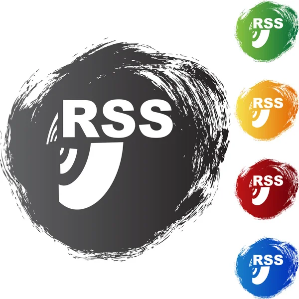 Icono web rss — Vector de stock