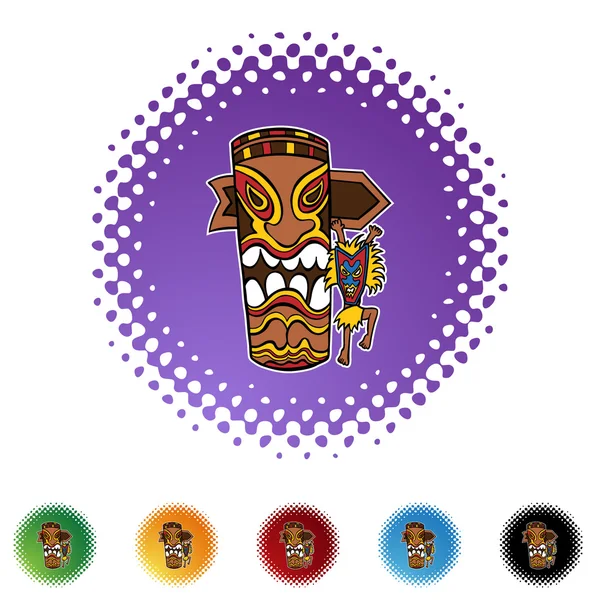 Witchdoctor botão web —  Vetores de Stock