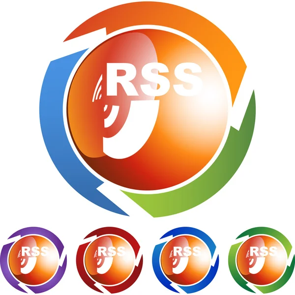 RSS Web-Symbol — Stockvektor
