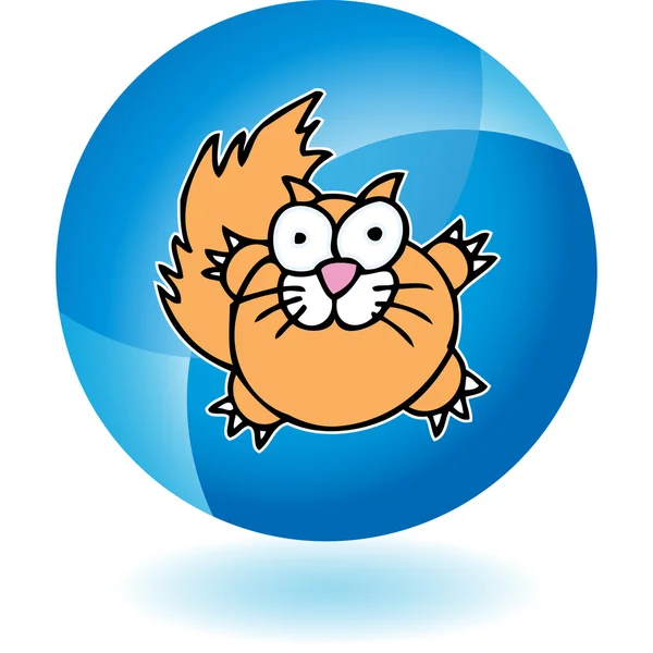 Fat Cat web pictogram — Stockvector