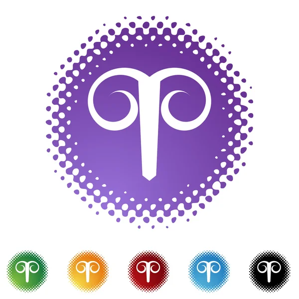 Symbol znak zodiaku Baran — Wektor stockowy