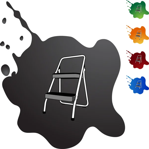 Stap Ladder web pictogram — Stockvector