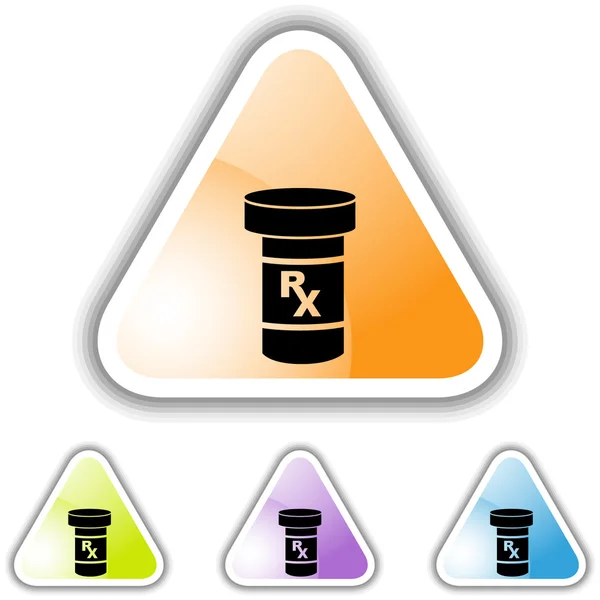 Icona web del farmaco — Vettoriale Stock