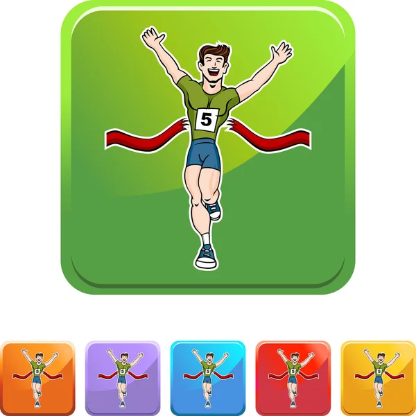Hombre corriendo icono — Archivo Imágenes Vectoriales