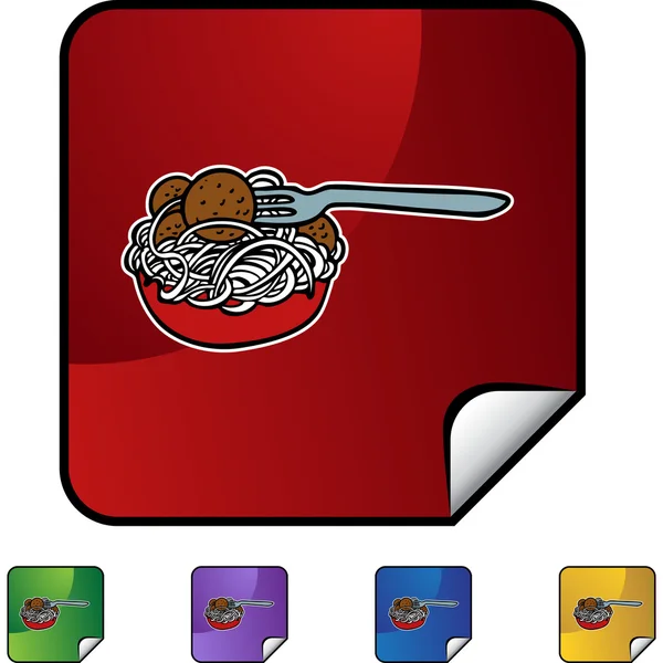 Spaghetti web icon — Stock Vector