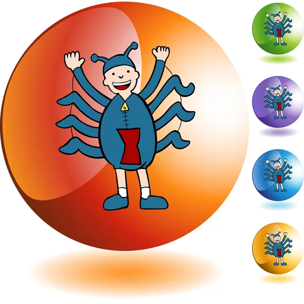 Spider Boy — Stock Vector