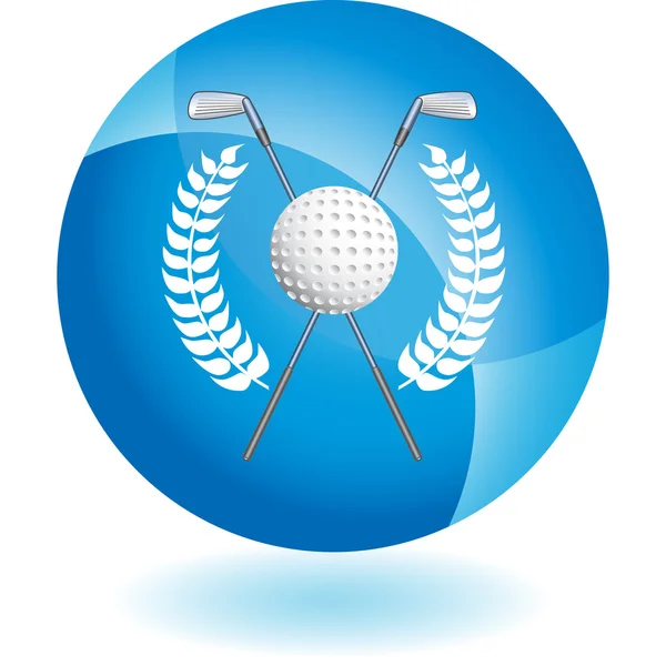 Golf koszorú web ikon — Stock Vector