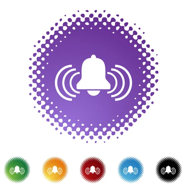 Alert Bell web button — Stock Vector