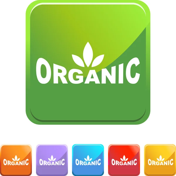 Pulsante web organico — Vettoriale Stock