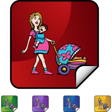 Genç anne web simgesi