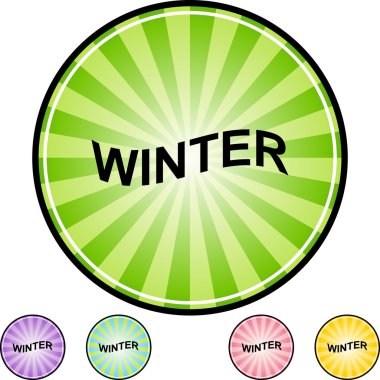 Kış web düğmesini