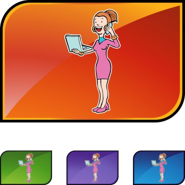 Kız sohbet web düğmesi