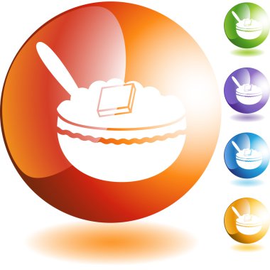 Yulaf ezmesi web düğmesi