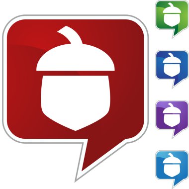 Meşe palamudu web düğmesi