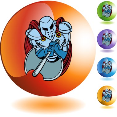 Knight kutsal kişilerin resmi düğme