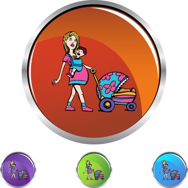 Genç anne web simgesi