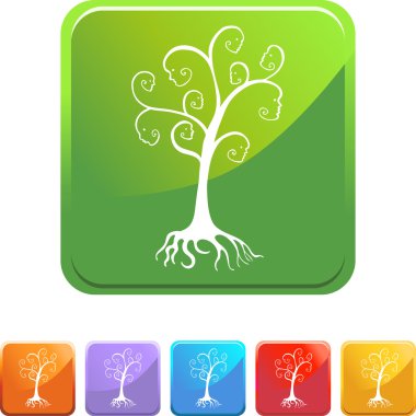 Aile ağacı düğmesi