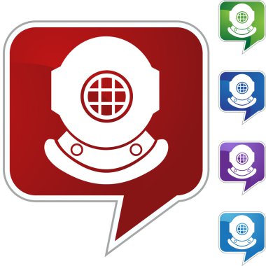 Dalış kask web düğmesi