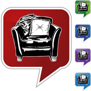 Sandalye kutsal kişilerin resmi düğme