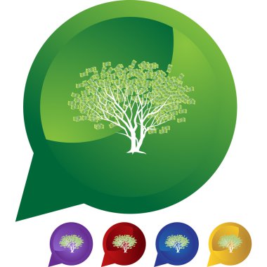 Para ağacı web simgesi