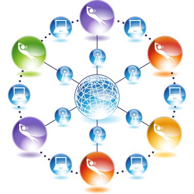 Baş döndürücü şekil web düğmesi