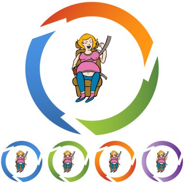 Kadın ve rahatsız emniyet kemeri