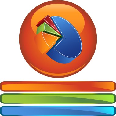 Pasta grafiği web düğmesi