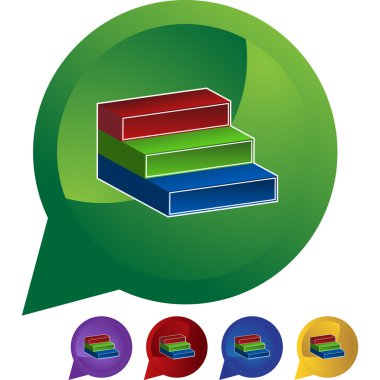 Üç adım düğme web