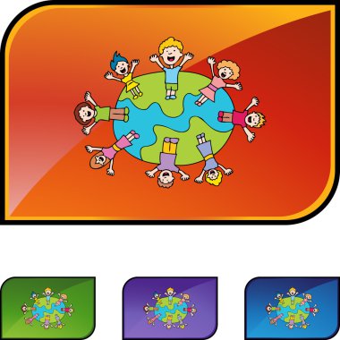 Sallanan çocukları simgesi web