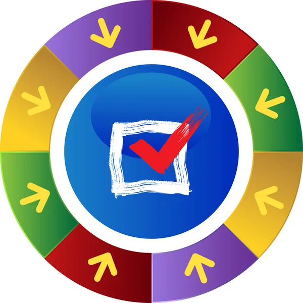 Checkbox web pictogram — Stockvector