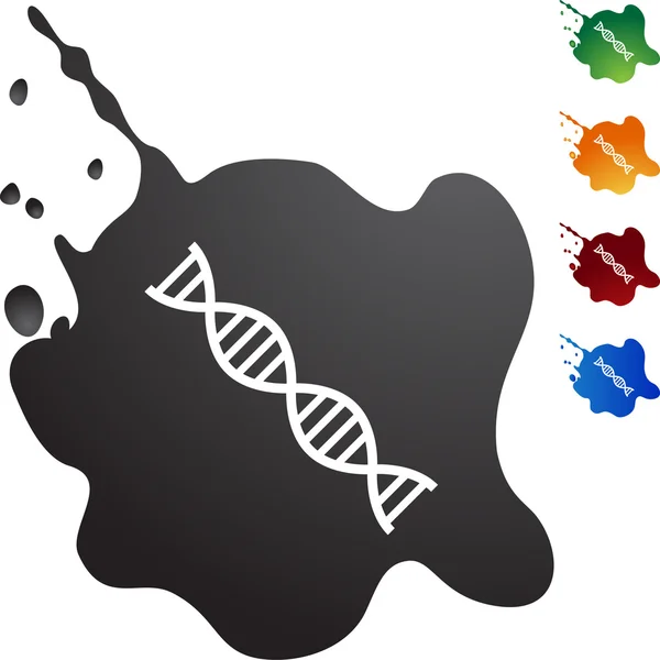 Bundel van DNA web pictogram — Stockvector
