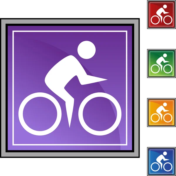 Cycling Swimmer web — Stock Vector