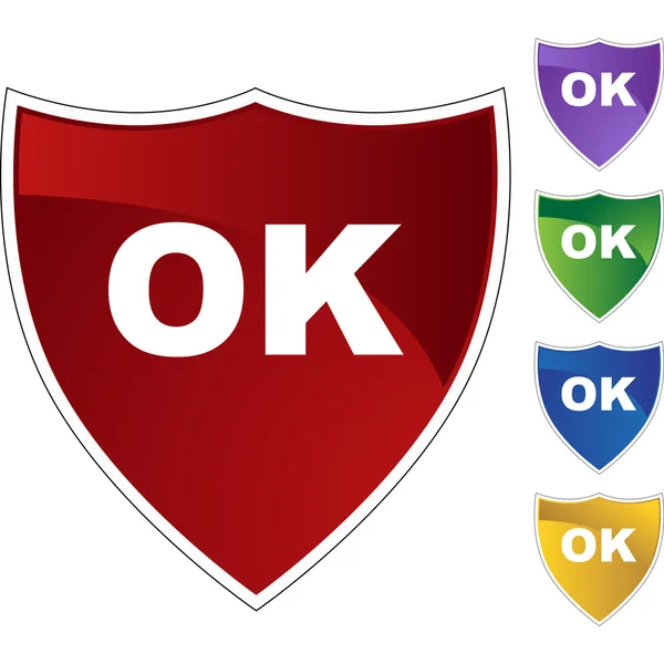 Ok icône web — Image vectorielle