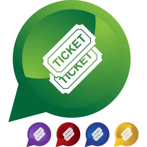 Event Ticket web button — Stock Vector