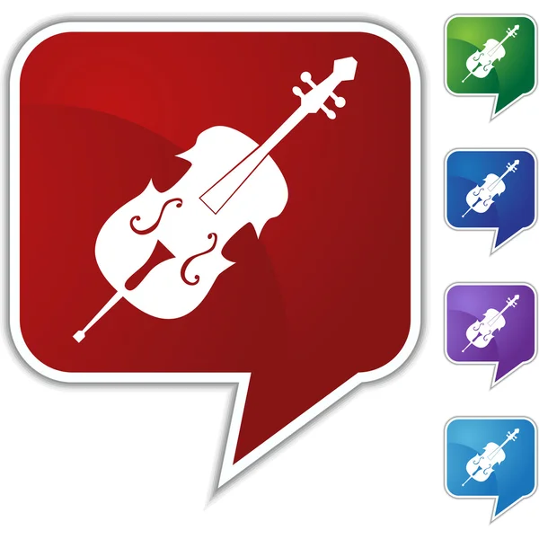 Cello muziekinstrument — Stockvector