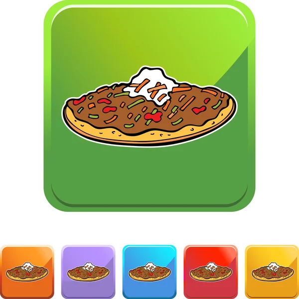 Tostada web アイコン — ストックベクタ