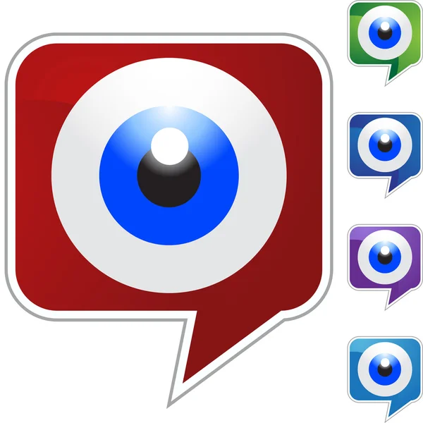 Eyeball web icon — Stock Vector