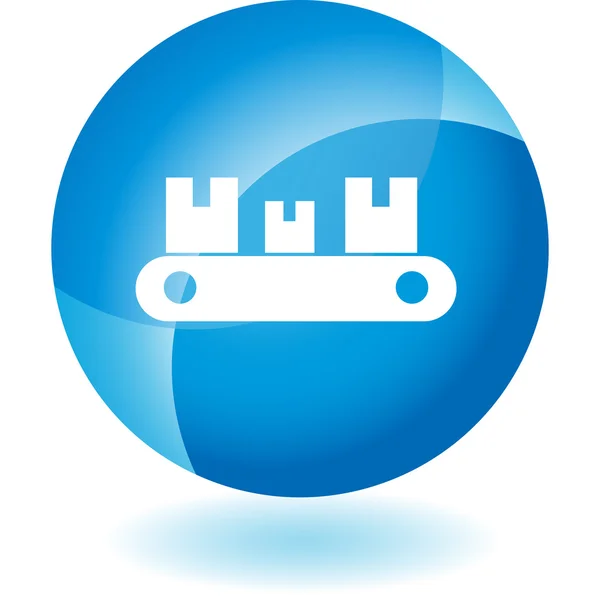 Transportband gordel pictogram — Stockvector