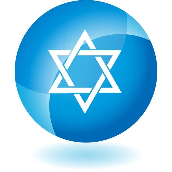 Joodse sterpictogram — Stockvector