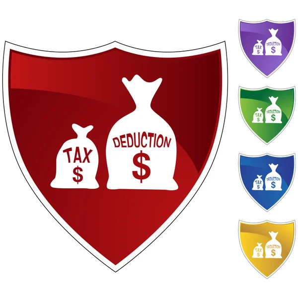 Tax Deduction web icon — Stock Vector