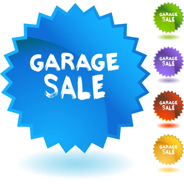 Garage Sale colorful icons — Stock Vector