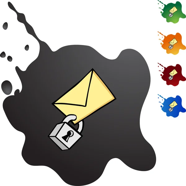 Sicheres E-Mail-Symbol — Stockvektor