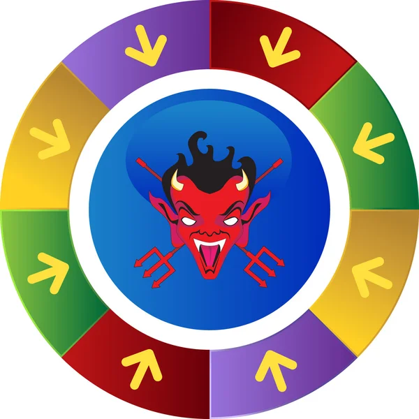 Devil Web-Taste — Stockvektor