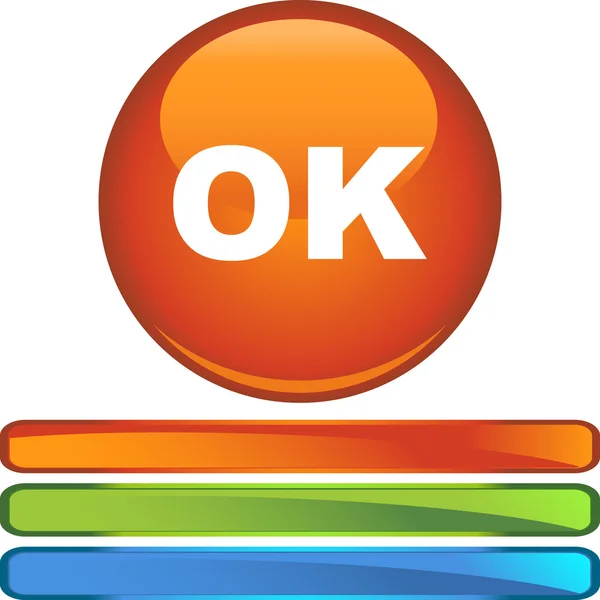 Ok icône web — Image vectorielle