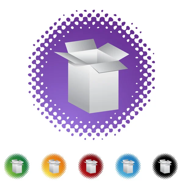 Shipping Box web icon — Stock Vector