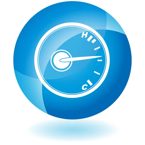 Temperature Gauge web icon — Stock Vector