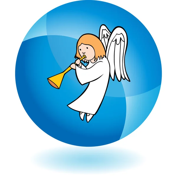 Angel web icon — Stock Vector